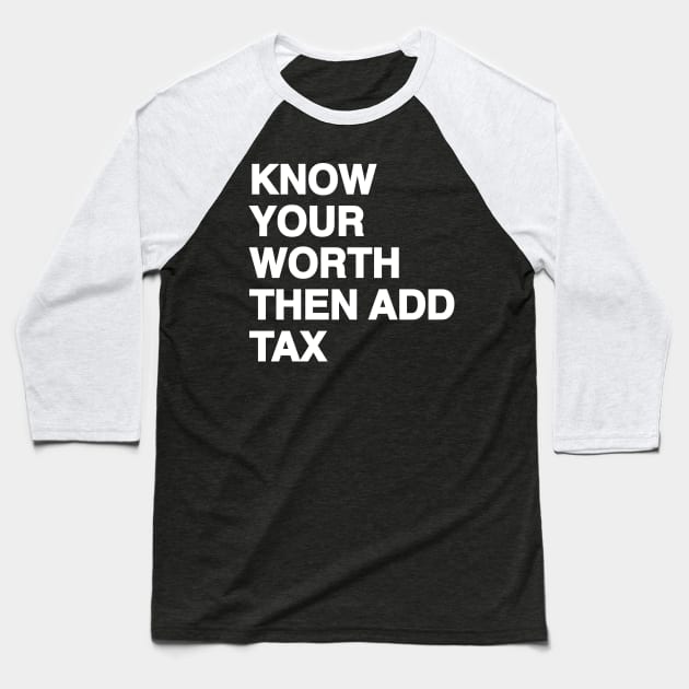 Luxury Tax Baseball T-Shirt by machmigo